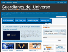 Tablet Screenshot of losguardianesdeluniverso.com